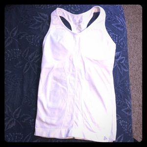 White Jockey Workout Tank